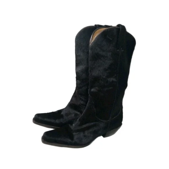 Donald J Pliner Calf Hair Boots Women's Size 6 Brown Retail $475